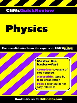 cover image of CliffsQuickReview Physics